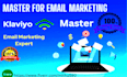 setup email marketing flows in klaviyo