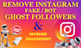 remove fake bot and unfollow instagram ghost followers
