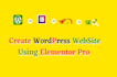 do wordpress website using elementor pro