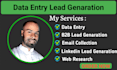 do data entry lead generation and web research