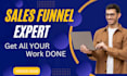 build a high converting sales funnel on gohighlevel , ghl and click funnels