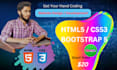 develop modern website using HTML and CSS