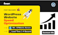 do wordpress speed optimization, increase website page speed