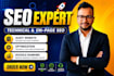 do website audit, on page and technical SEO, fix google search console indexing