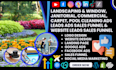 landscaping leads, window, janitorial, commercial carpet pool cleaning website