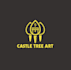 do premium super beauty castle tree art logo with package