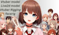 vtuber live2d vtuber model rig avatar prplive anime  vtuber rigging 2d vtuber