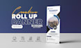 design an attractive roll up banner, or retractable banner