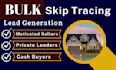 provide precise and comprehensive real estate and bulk skip tracing services