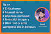 fix critical error and fatal error in wordpress