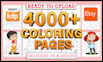 deliver 4000 plus coloring for amazon KDP and etsy within 6h