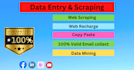 data entry and scraping