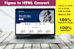 converting  figma UI to  html code