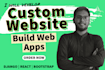 full stack python django developer web app development and website development