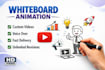 create a whiteboard explainer video, hand drawn animation