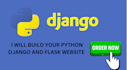 build and redesign your python website with flask and django