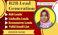 do linkedin b2b lead generation, ecommerce leads, and prospect email lists