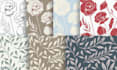 seamless motif pattern for textile, wallpaper, apparel