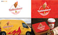 design premium cafe, coffee shop, restaurant logo design and branding kit
