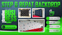 design clean step and repeat banner back drop within 3 hours