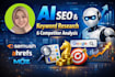 do ai SEO keyword research, competitor analysis to rank on google, ai platforms