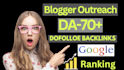 do link building service blogger outreach niche edit guest post