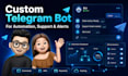 be your telegram bot developer for business automation