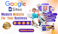 design a modern google sites website for your business