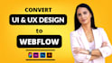 build pro website design and blog using webflow