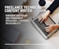 be your freelance technical content writer