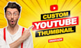 design amazing clickbait youtube thumbnail