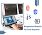 create responsive website and designs in HTML CSS and bootstrap