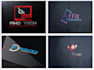 design phone laptop repairing shop, accessories store logo