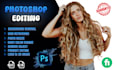 do photoshop editing, background removal , photo retouching ,color of shirt etc