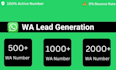 generate bulk active whatsapp phone number database