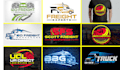 create transport, logistics, dispatching and trucking logo
