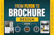design flyer, brochure, business card and pamphlet designs