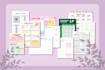 design calendar planner, monthly planner and journal planner