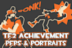 draw your tf2 loadout in the tf2 achievement style
