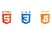design a responsive front end using HTML, CSS, and javascript