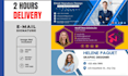 make a professional email signature clickable HTML email template with logo