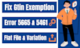 approve gtin exemption and fix error 5665 and flat file variation