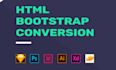 create responsive modern website using html, css,  and javascript