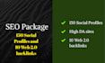 create 150 social profiles high quality sites with 10 web 2