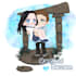 draw an anime, oc, vtuber in chibi illustration