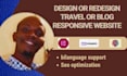 create a travel responsive website or blog with wordpress