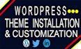 install theme forest wordpress theme,customization