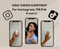 create 1 ugc video ad for tiktok or instagram
