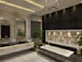 design bathroom interior in 3d and render