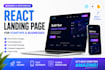 build a modern react landing page for your startup or saas
